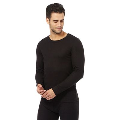 Maine New England Black brushed thermal long sleeved top